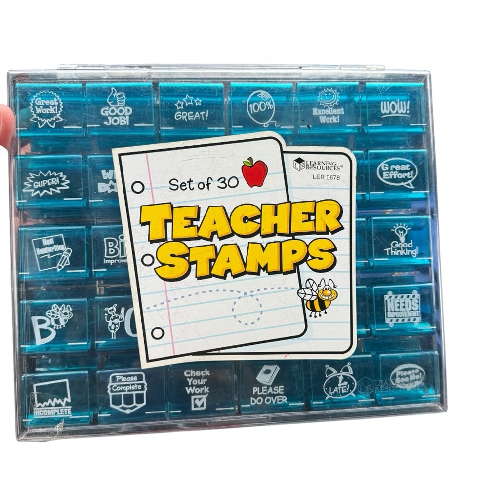 Learning Resources Teacher Stamps Set Of 30 Educational Feedback Grading Tools